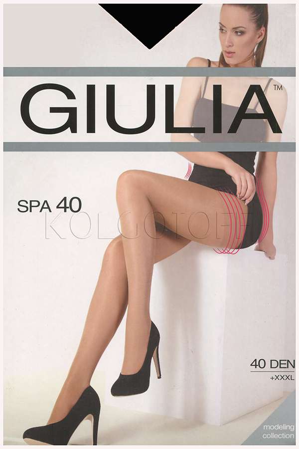 Колготки жіночі великого розміру GIULIA Spa 40 XXL
